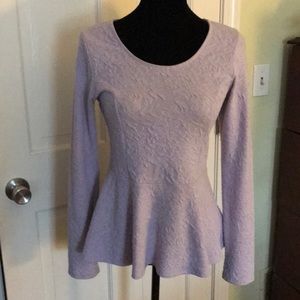 Lavender peplum top